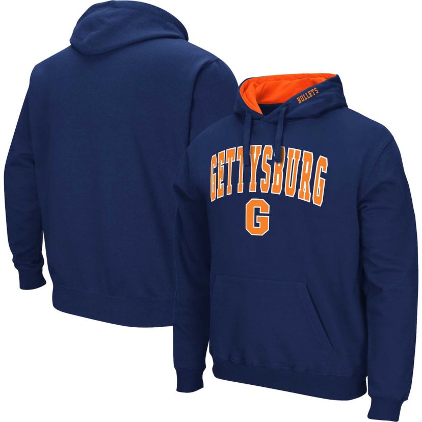 NCAA Gettysburg Bullets Arch & Logo 3.0 Pullover Hoodie