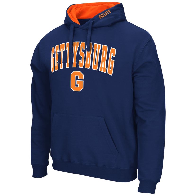NCAA Gettysburg Bullets Arch & Logo 3.0 Pullover Hoodie