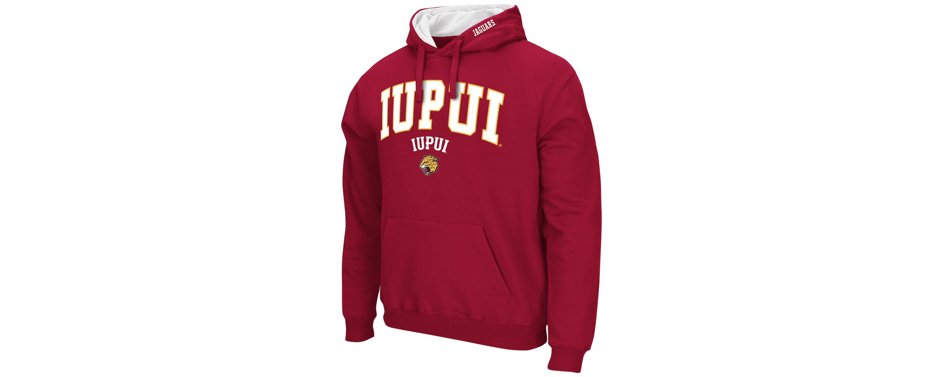 IU Indianapolis NCAA IUPUI Jaguars Arch & Logo 3.0 Pullover Hoodie
