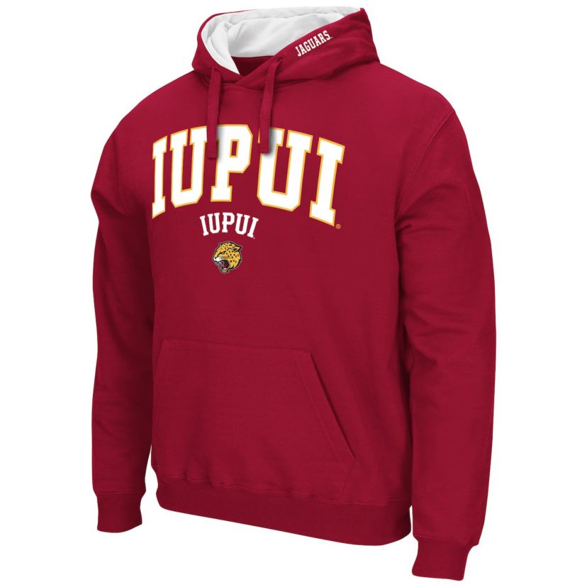 IU Indianapolis NCAA IUPUI Jaguars Arch & Logo 3.0 Pullover Hoodie