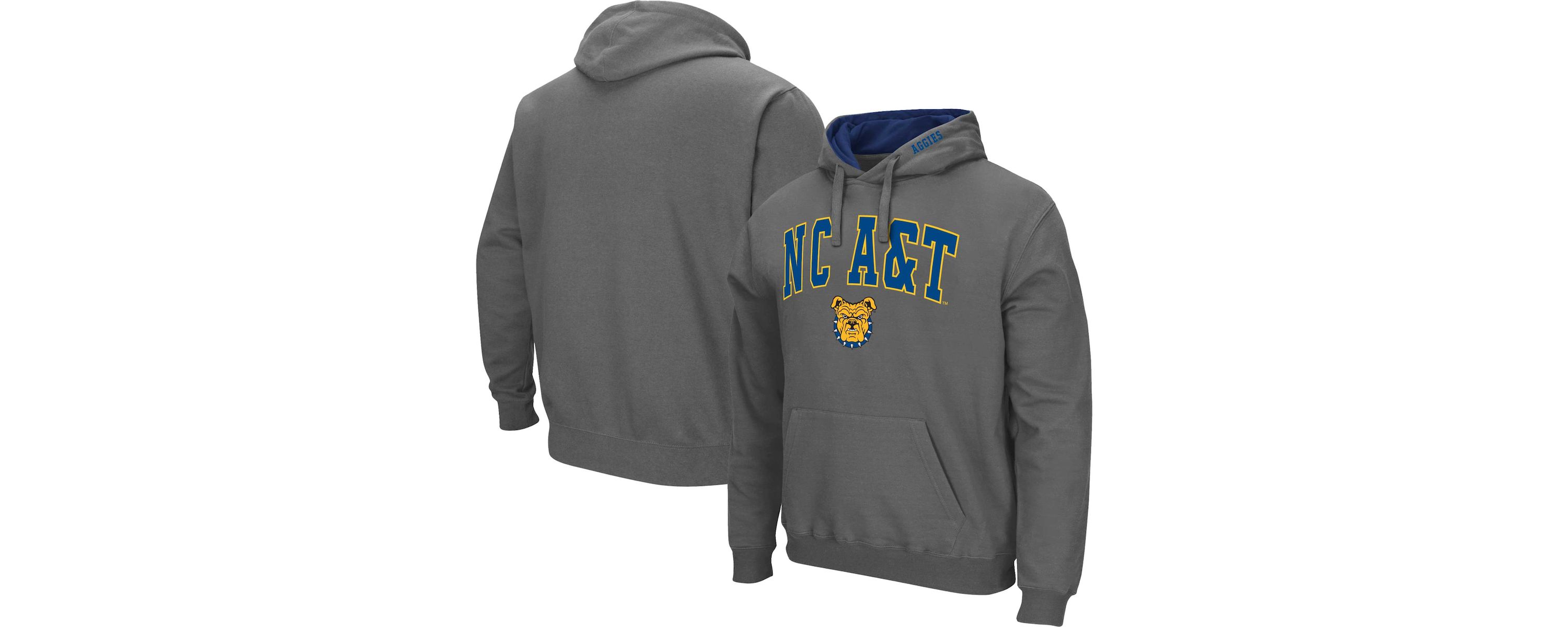 NC A&T Aggies NCAA North Carolina A&T Aggies Arch & Logo 3.0 Pullover Hoodie