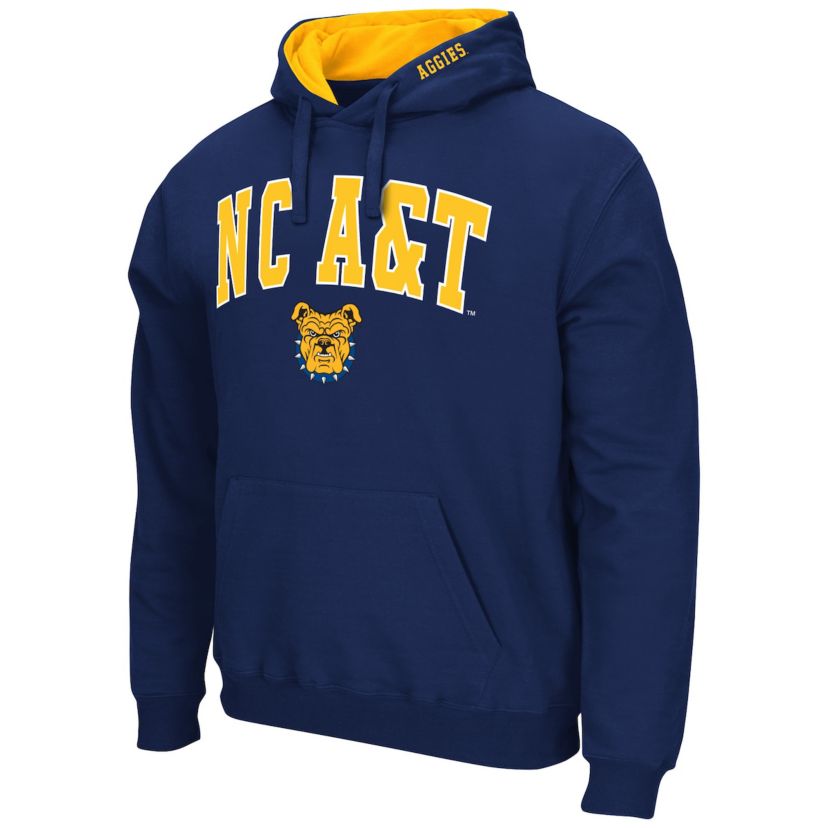 NC A&T Aggies NCAA North Carolina A&T Aggies Arch & Logo 3.0 Pullover Hoodie