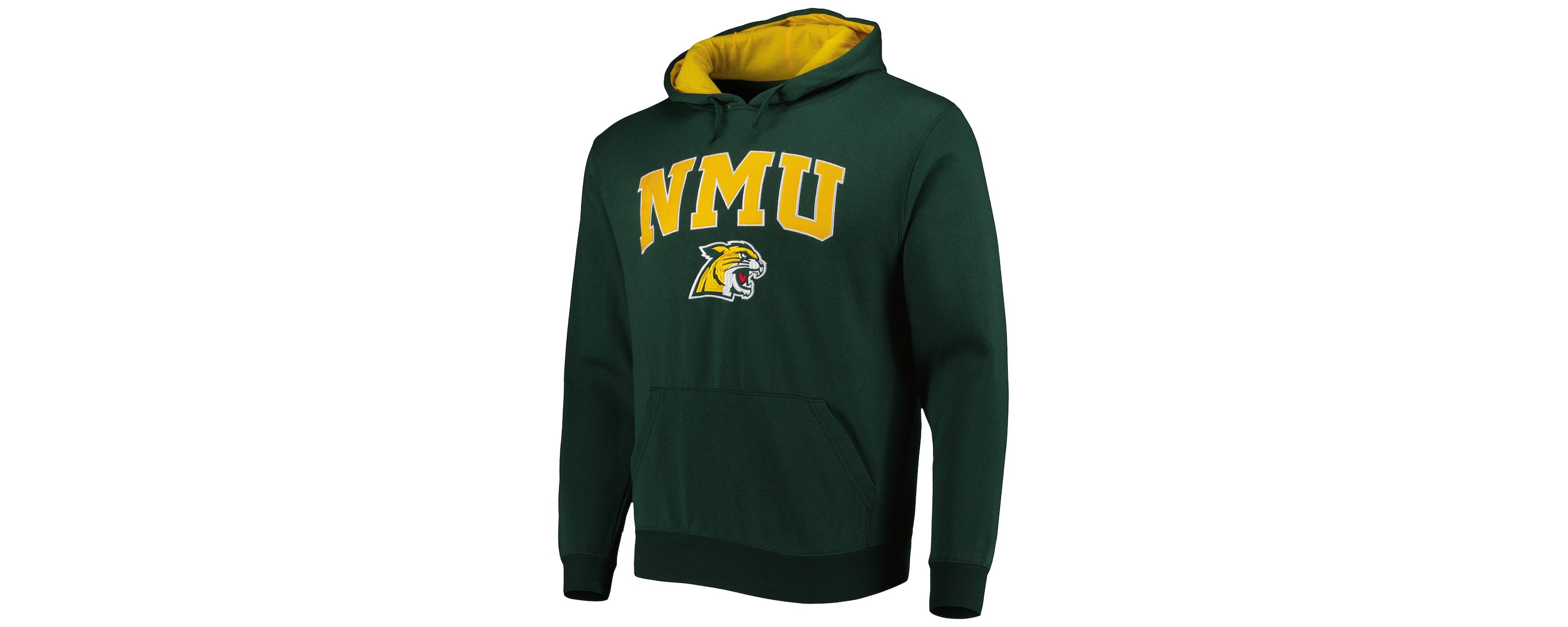 NCAA Northern Michigan Wildcats Arch & Logo 3.0 Pullover Hoodie