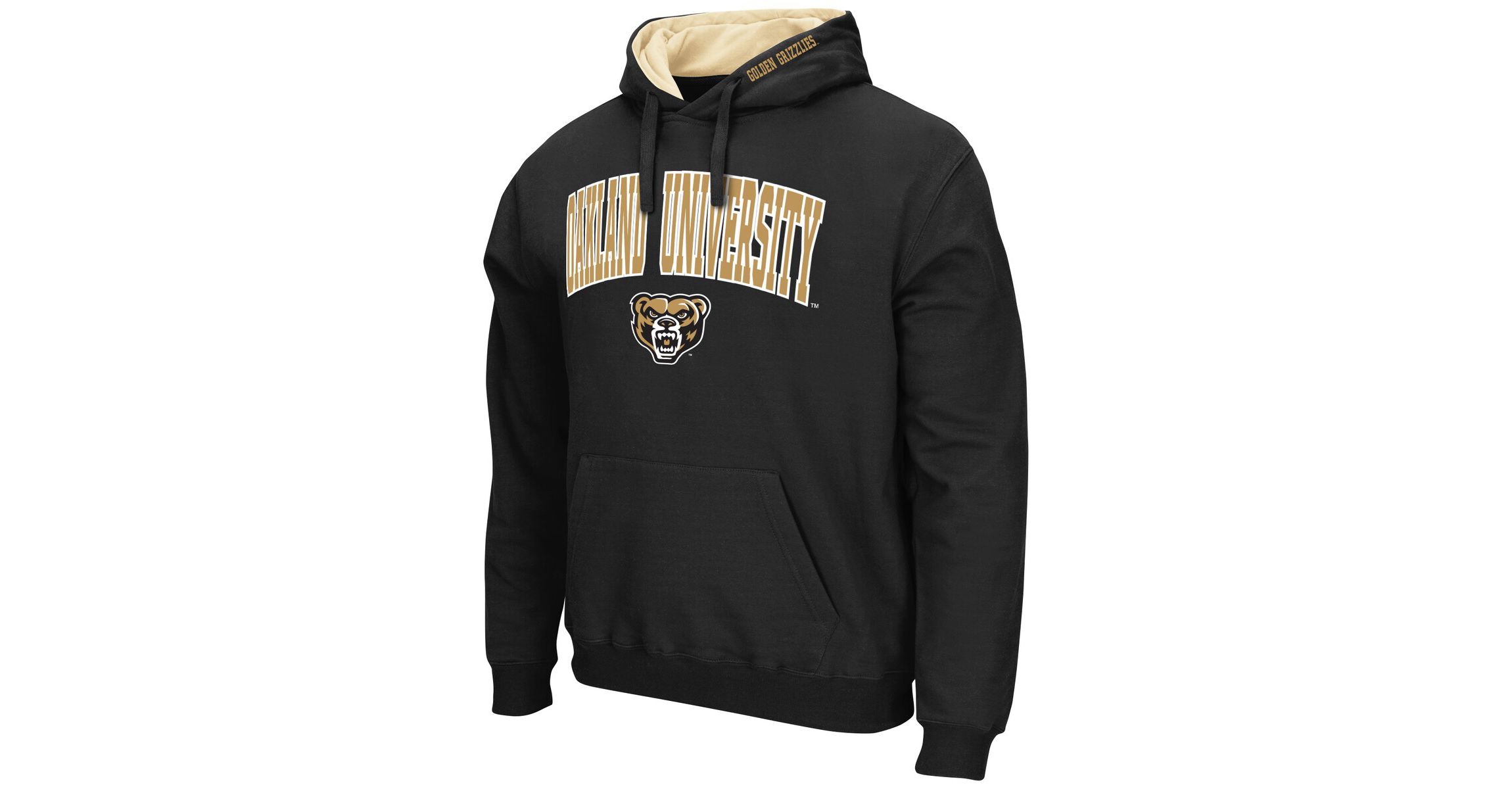 NCAA Oakland Golden Grizzlies Arch & Logo 3.0 Pullover Hoodie