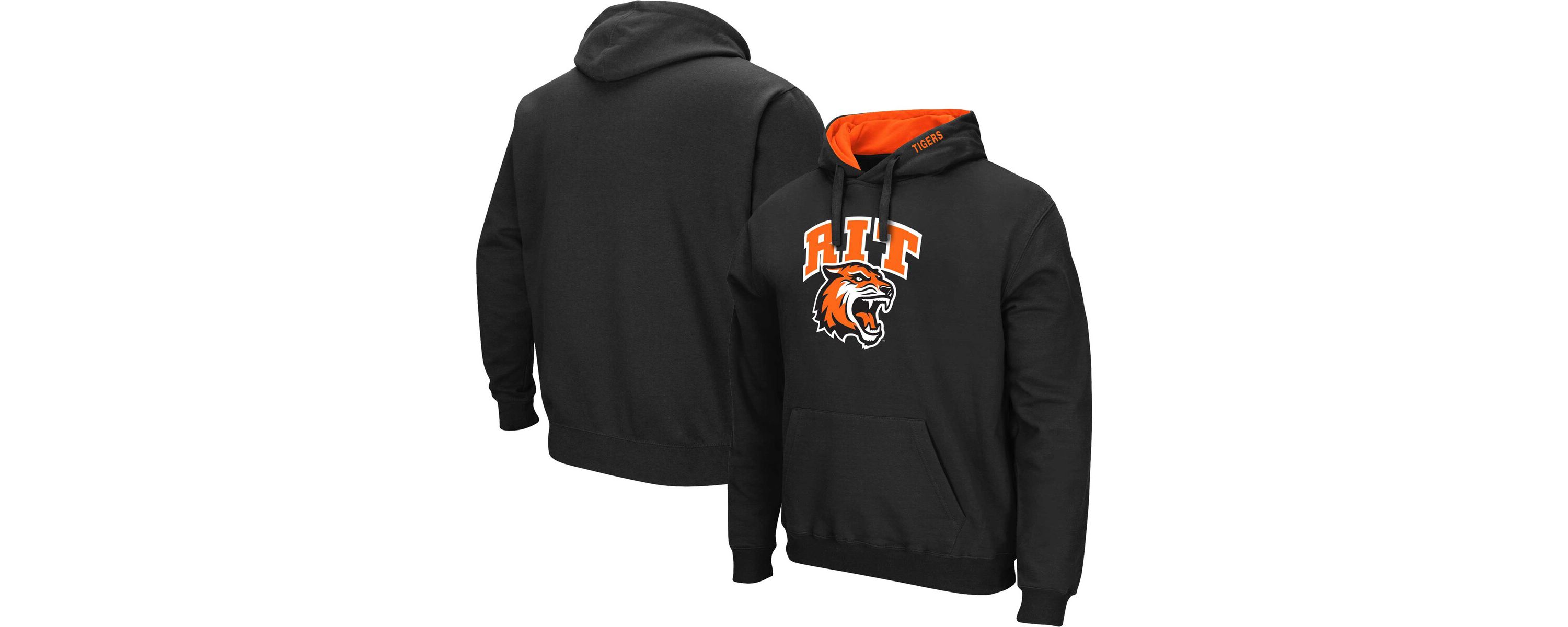 NCAA Rochester Institute of Technology Tigers Arch & Logo 3.0 Pullover Hoodie