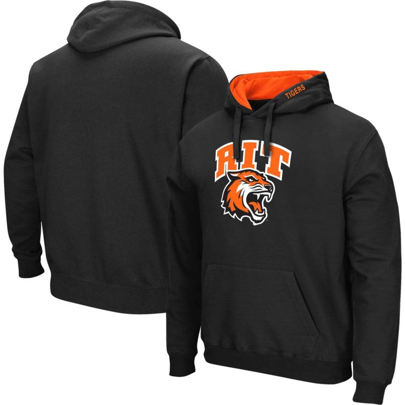 NCAA Rochester Institute of Technology Tigers Arch & Logo 3.0 Pullover Hoodie