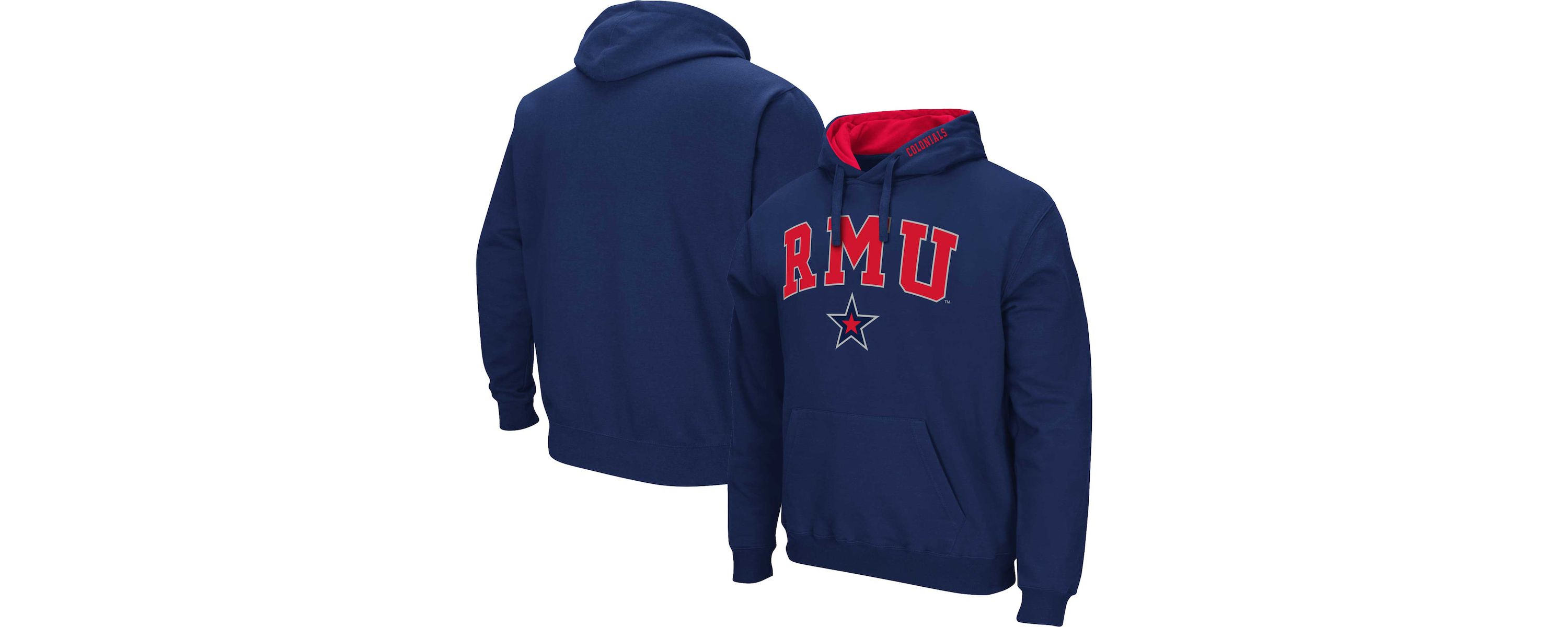 NCAA Robert Morris Colonials Arch & Logo 3.0 Pullover Hoodie
