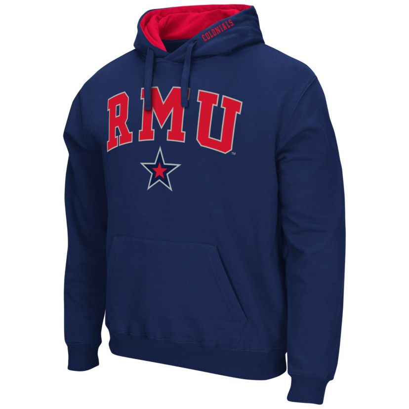 NCAA Robert Morris Colonials Arch & Logo 3.0 Pullover Hoodie