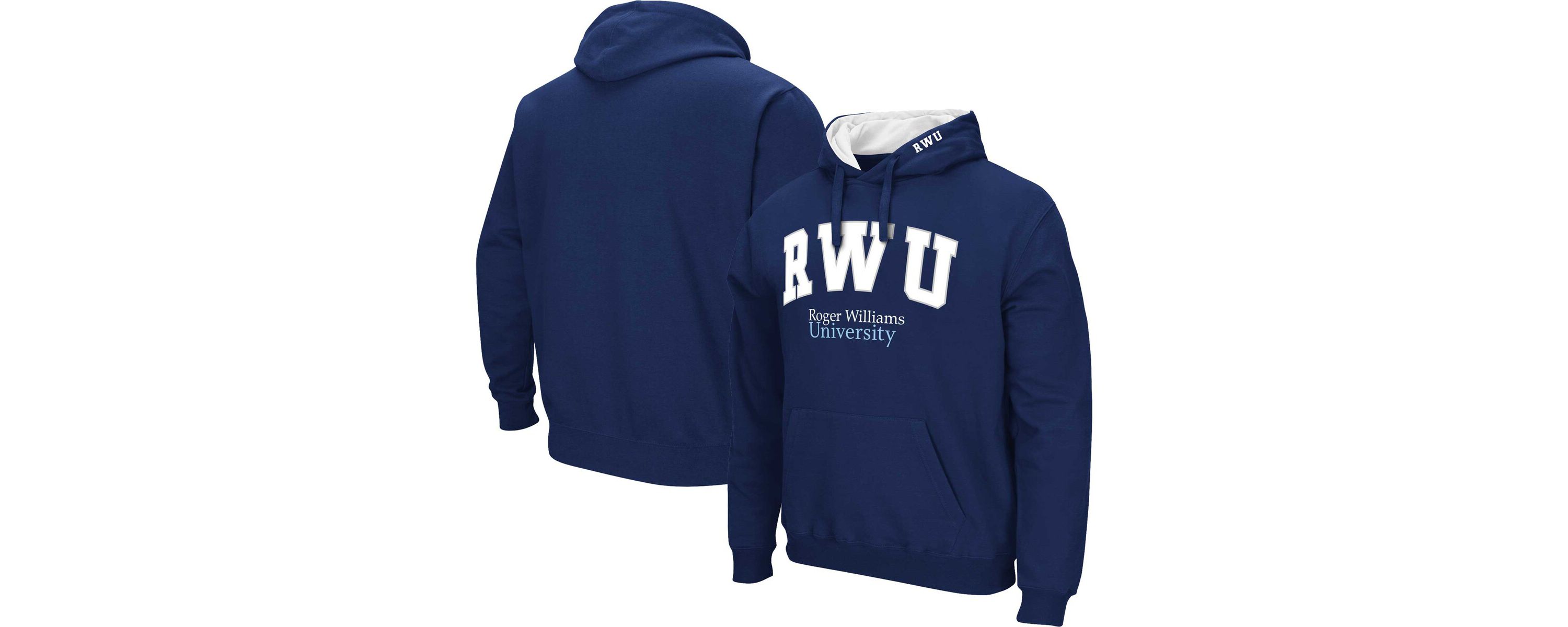 NCAA RWU Hawks Arch & Logo 3.0 Pullover Hoodie