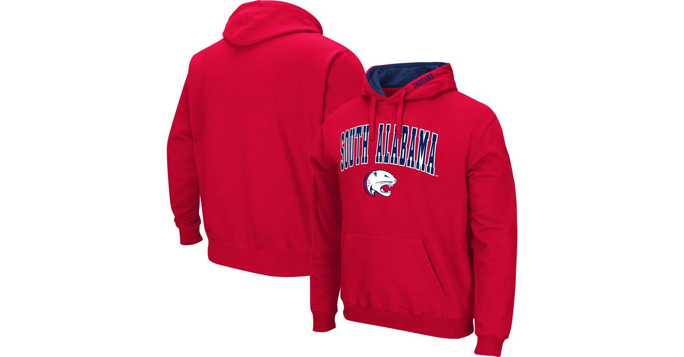 NCAA South Alabama Jaguars Arch & Logo 3.0 Pullover Hoodie