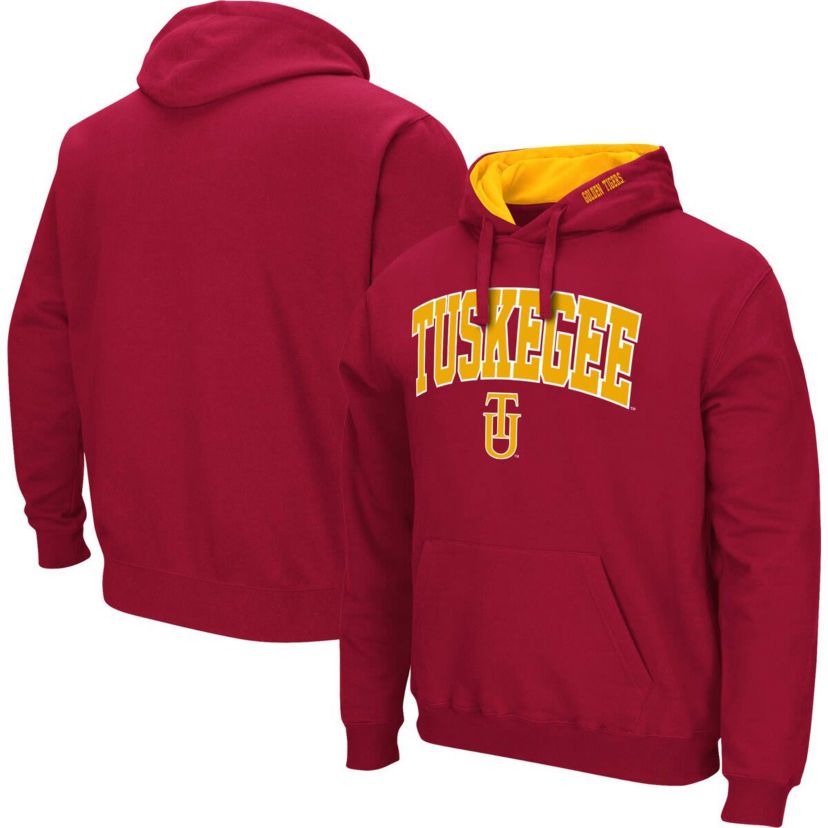 NCAA Tuskegee Golden Tigers Arch & Logo 3.0 Pullover Hoodie