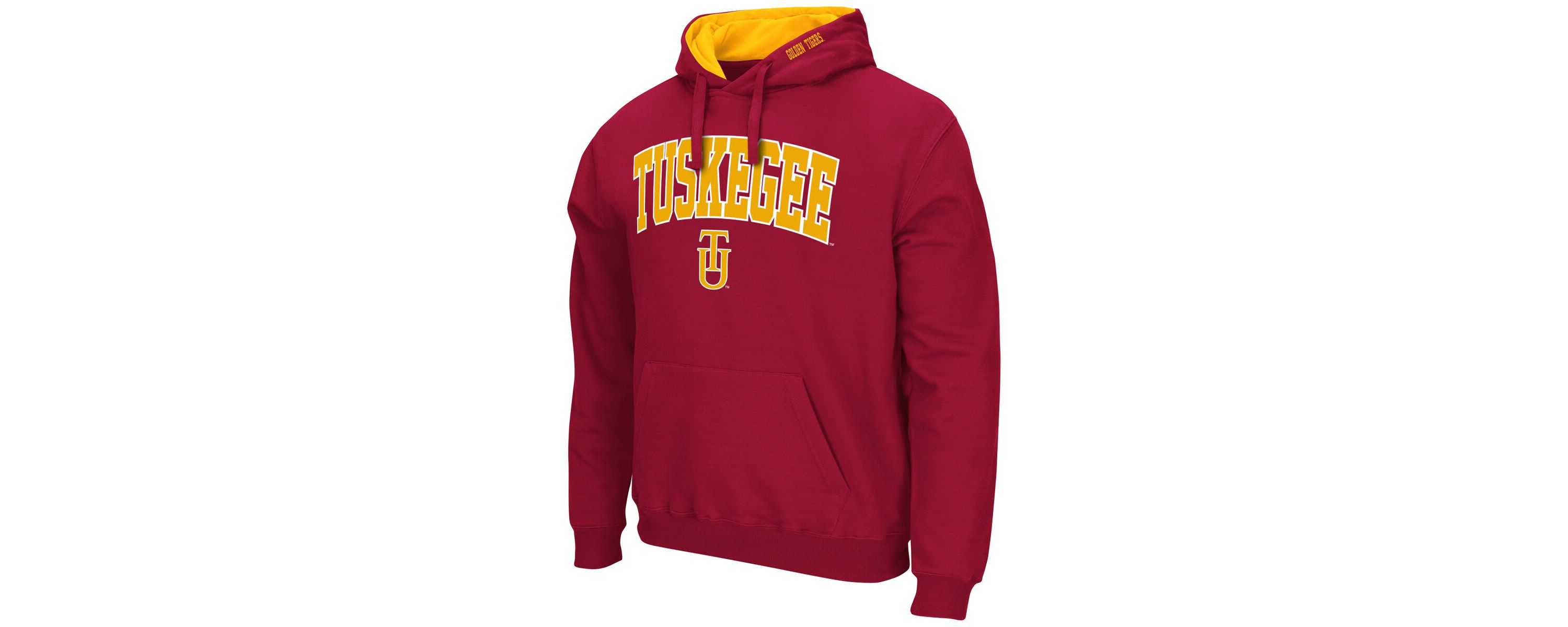 NCAA Tuskegee Golden Tigers Arch & Logo 3.0 Pullover Hoodie