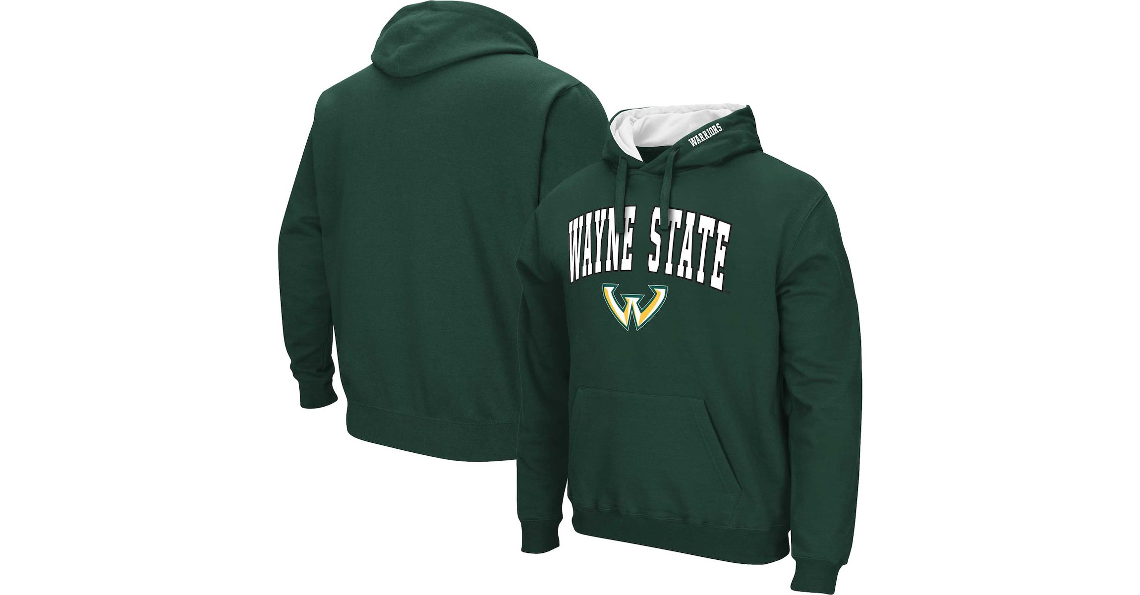 NCAA Wayne State Warriors Arch & Logo 3.0 Pullover Hoodie