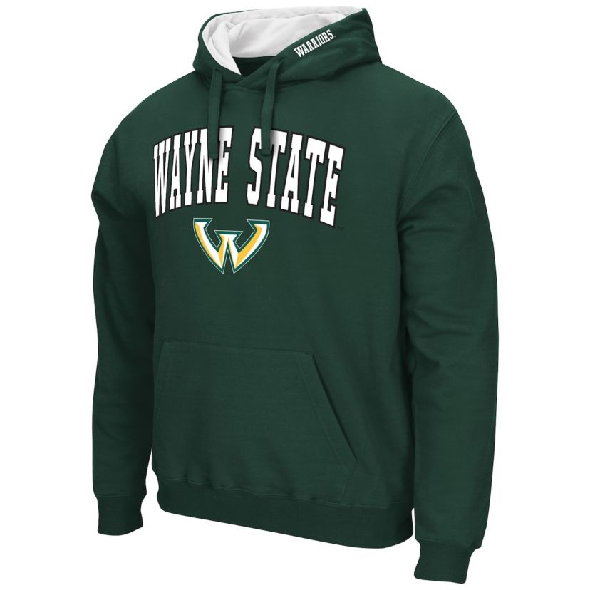 NCAA Wayne State Warriors Arch & Logo 3.0 Pullover Hoodie