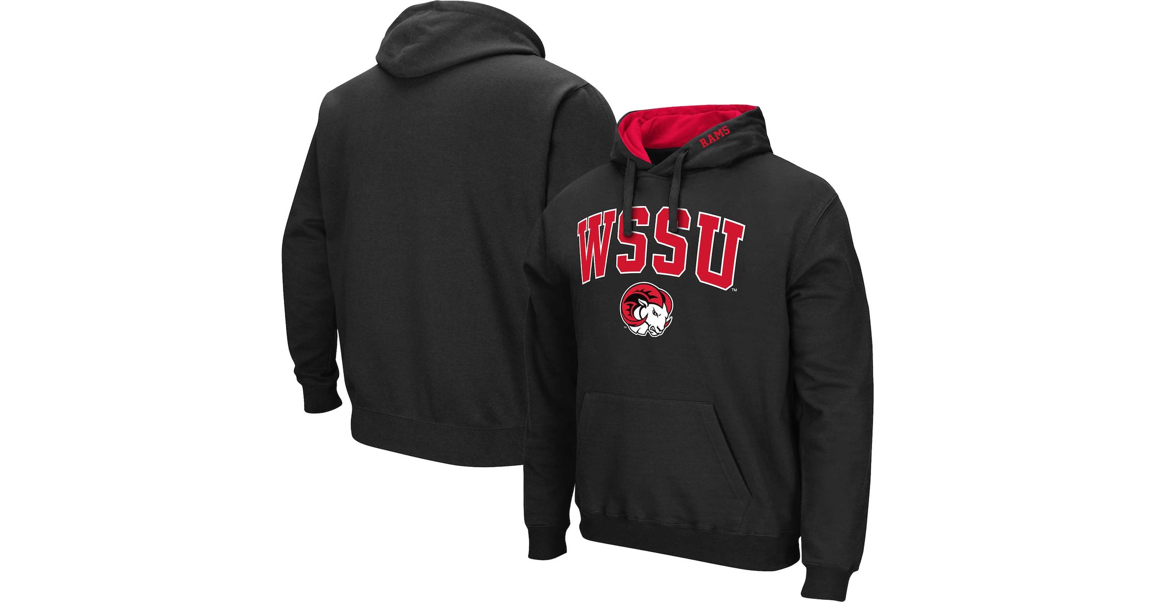 NCAA Winston-Salem State Rams Arch & Logo 3.0 Pullover Hoodie