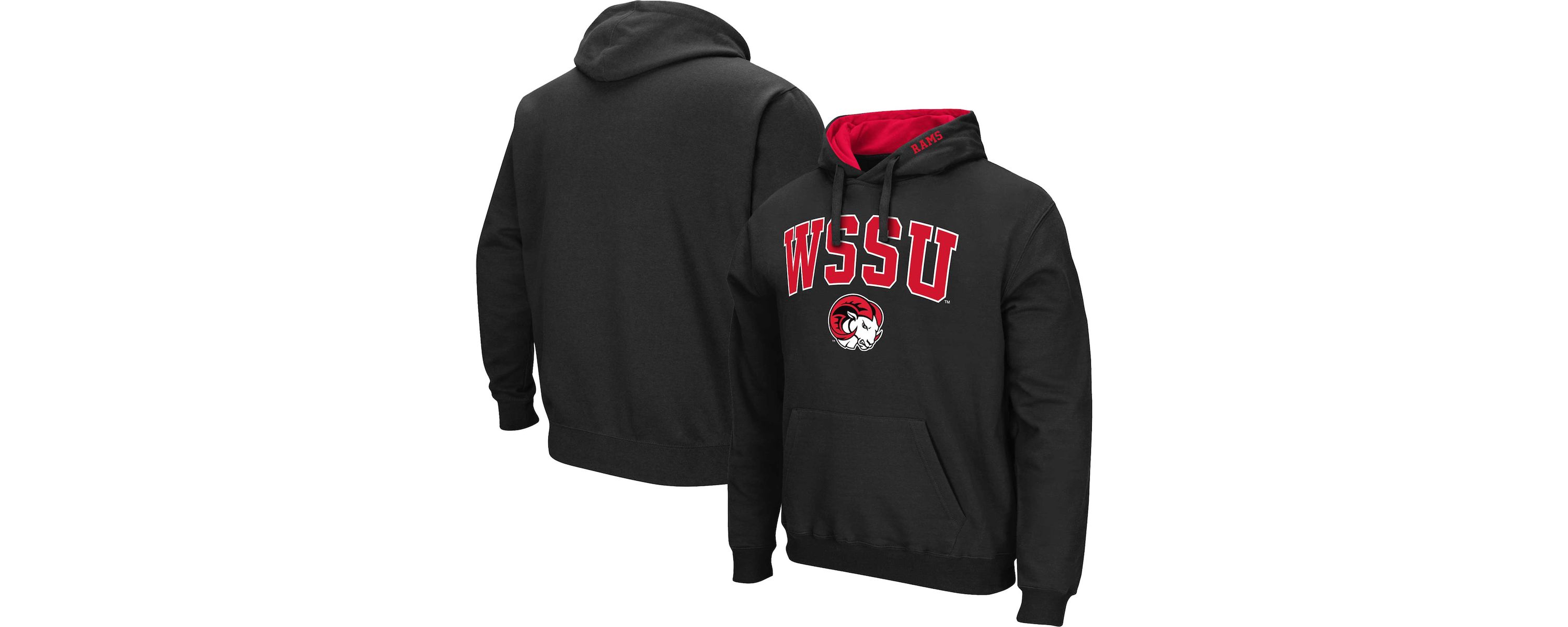 NCAA Winston-Salem State Rams Arch & Logo 3.0 Pullover Hoodie