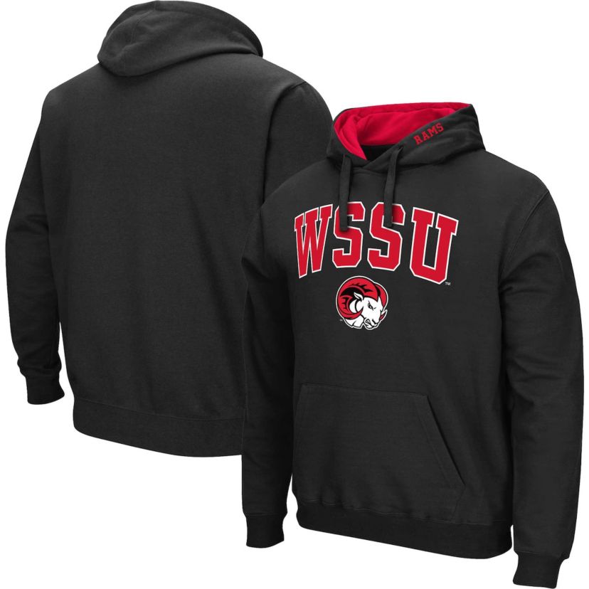 NCAA Winston-Salem State Rams Arch & Logo 3.0 Pullover Hoodie