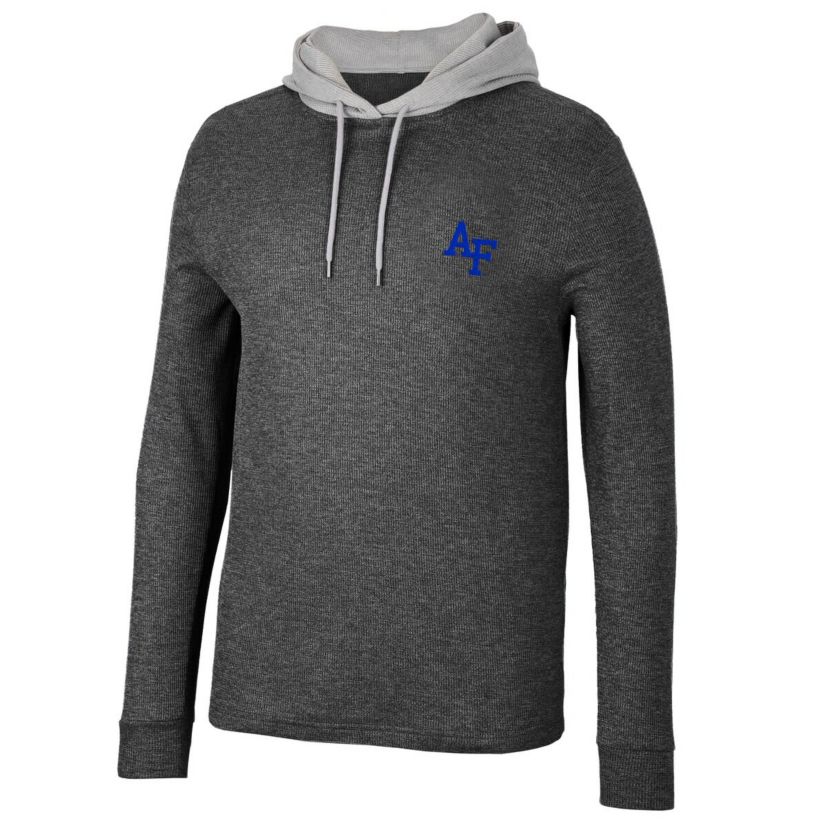 NCAA Air Force Falcons Ballot Waffle-Knit Thermal Long Sleeve Hoodie T-Shirt