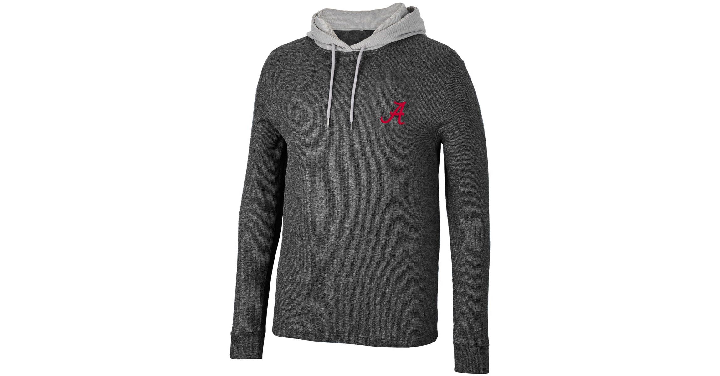 Alabama Crimson Tide NCAA Alabama Tide Ballot Waffle-Knit Thermal Long Sleeve Hoodie T-Shirt
