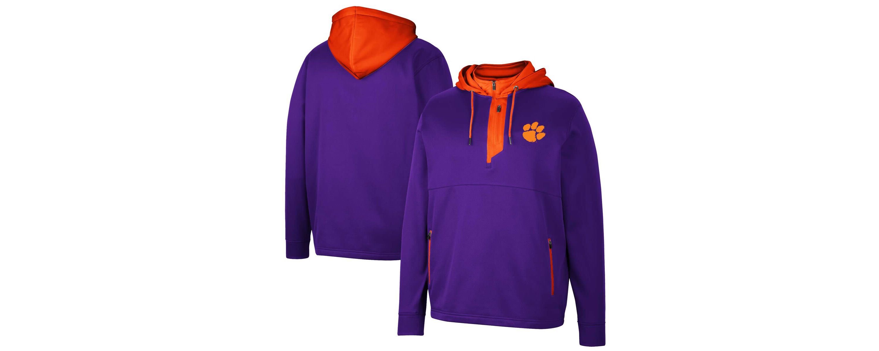 NCAA Clemson Tigers Luge 3.0 Quarter-Zip Hoodie
