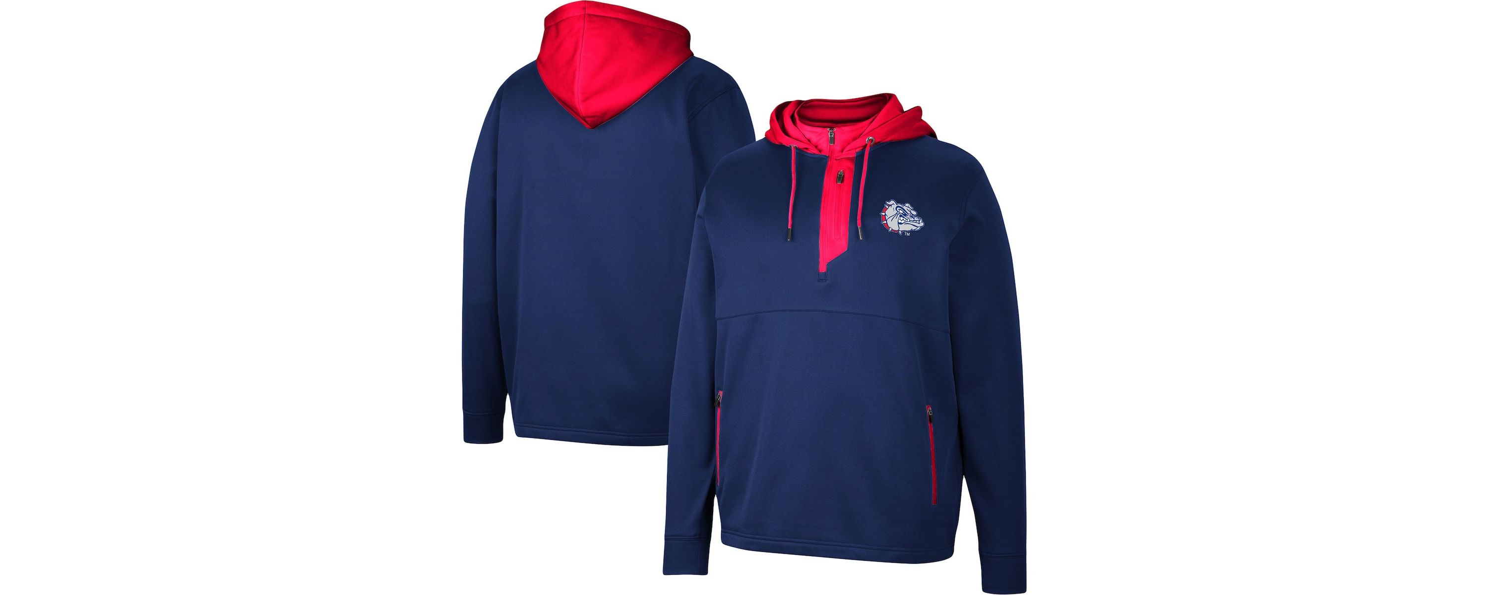 Gonzaga University Bulldogs NCAA Gonzaga Bulldogs Luge 3.0 Quarter-Zip Hoodie