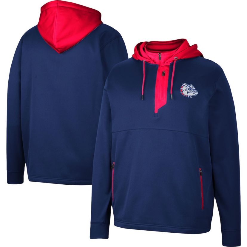 Gonzaga University Bulldogs NCAA Gonzaga Bulldogs Luge 3.0 Quarter-Zip Hoodie