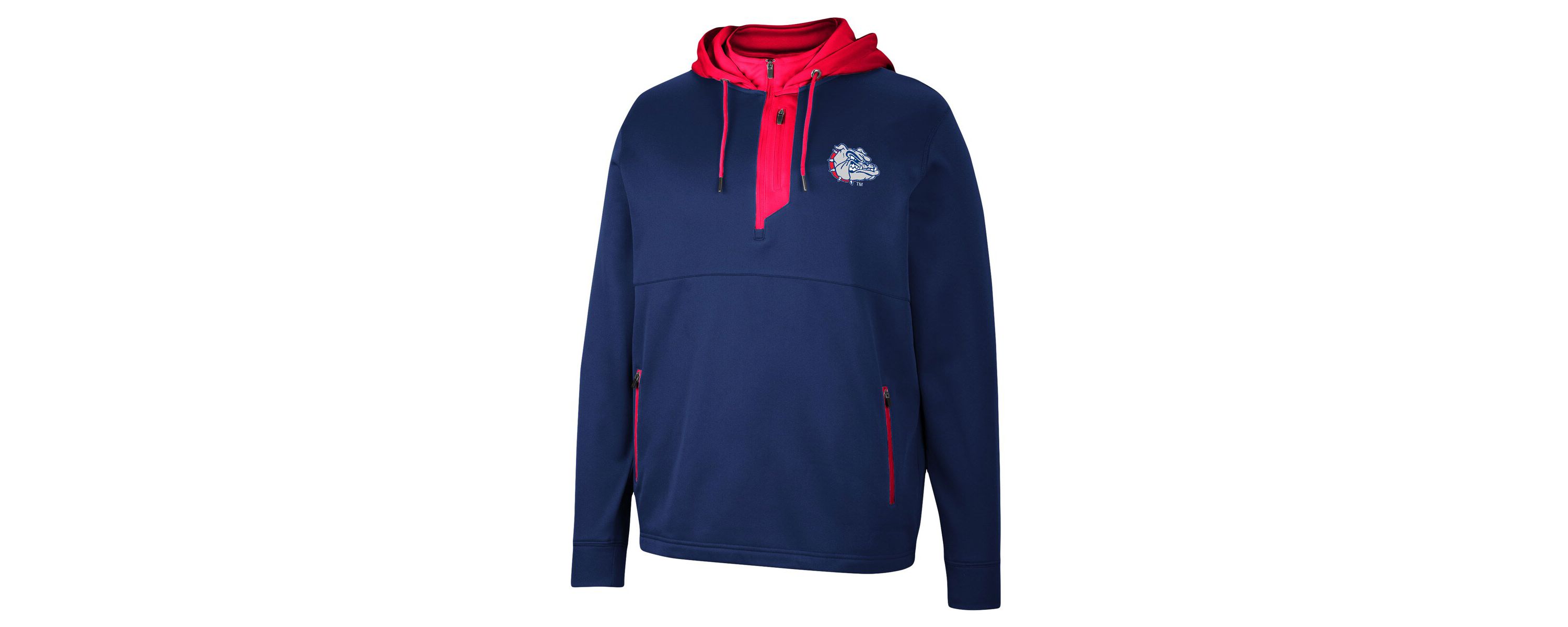 Gonzaga University Bulldogs NCAA Gonzaga Bulldogs Luge 3.0 Quarter-Zip Hoodie