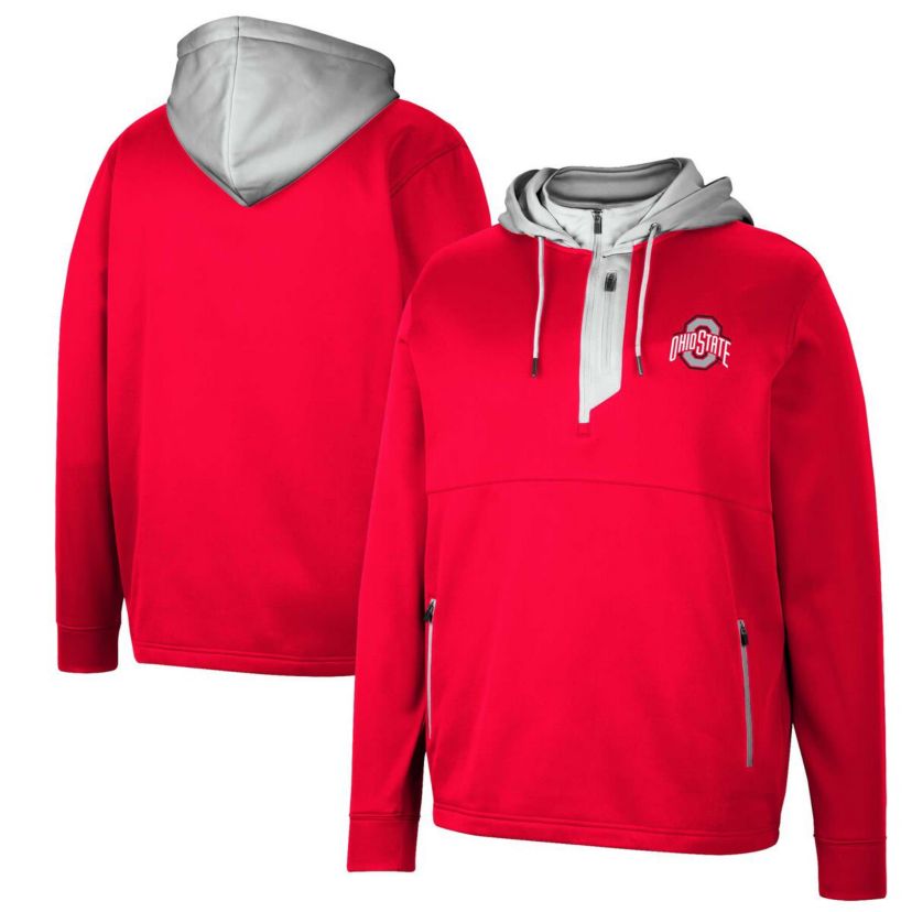 NCAA Ohio State Buckeyes Luge 3.0 Quarter-Zip Hoodie