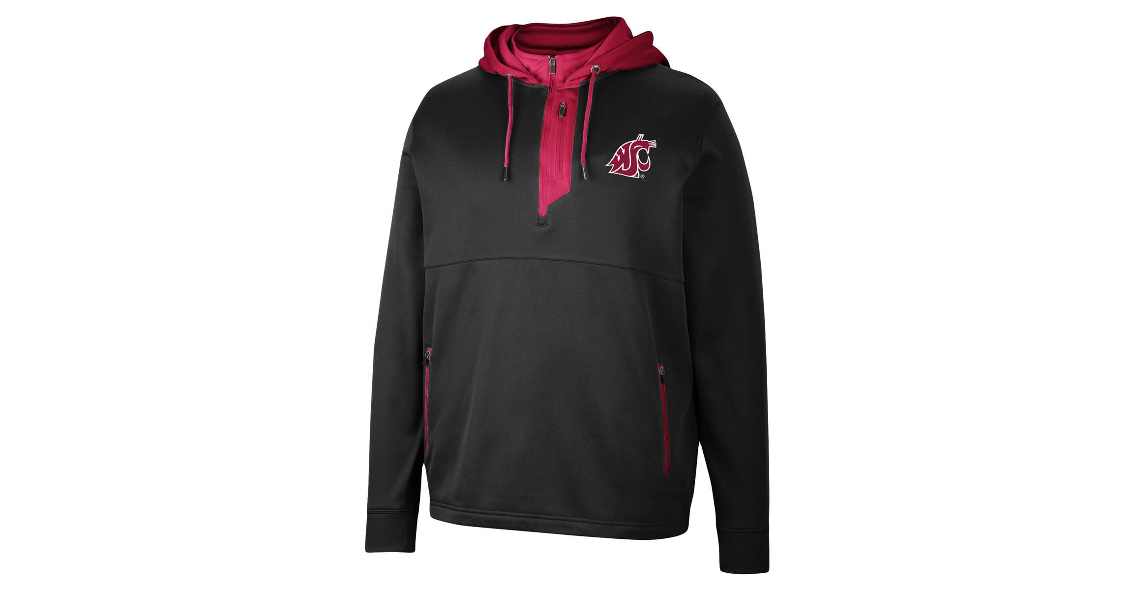 NCAA Washington State Cougars Luge 3.0 Quarter-Zip Hoodie