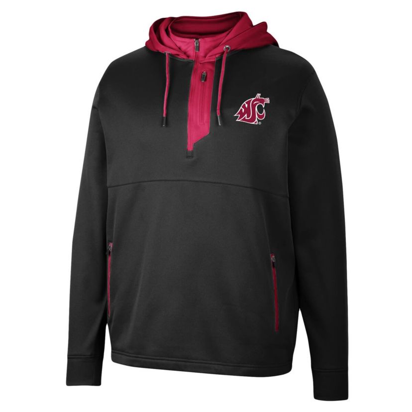 NCAA Washington State Cougars Luge 3.0 Quarter-Zip Hoodie