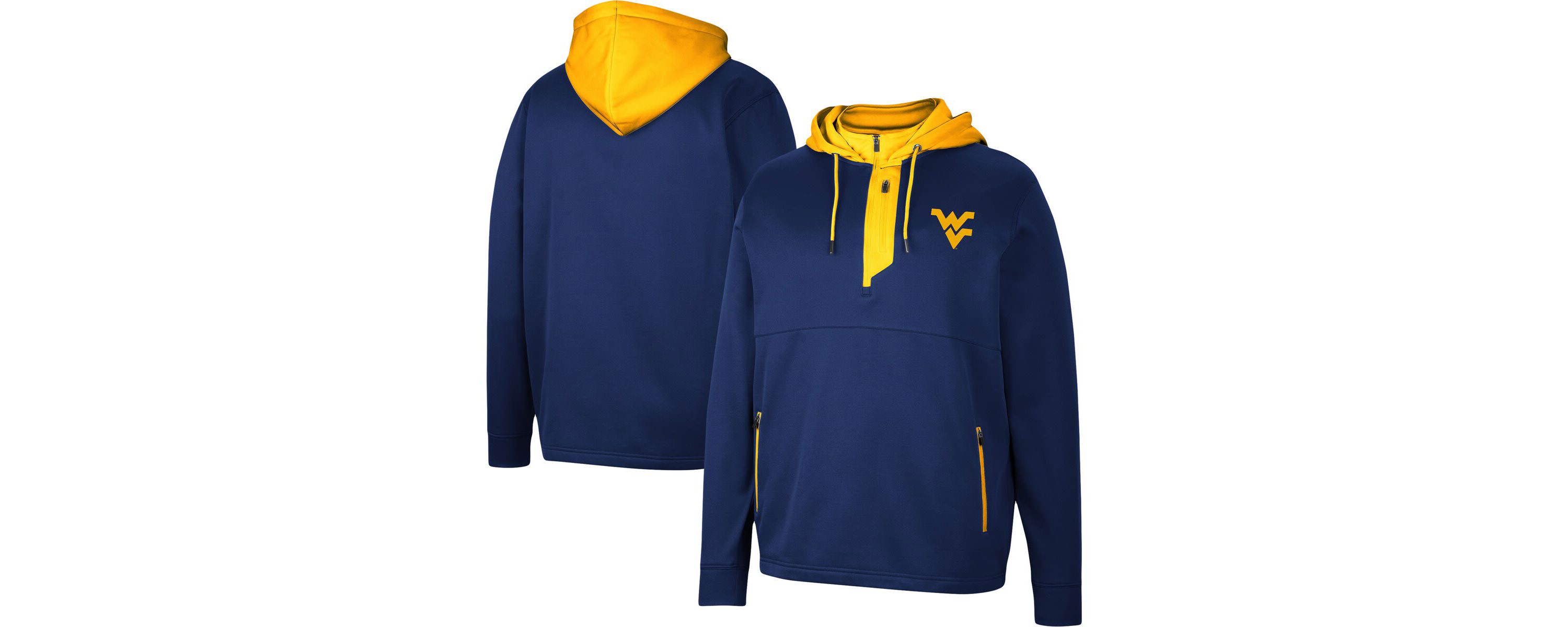 NCAA West Virginia Mountaineers Luge 3.0 Quarter-Zip Hoodie