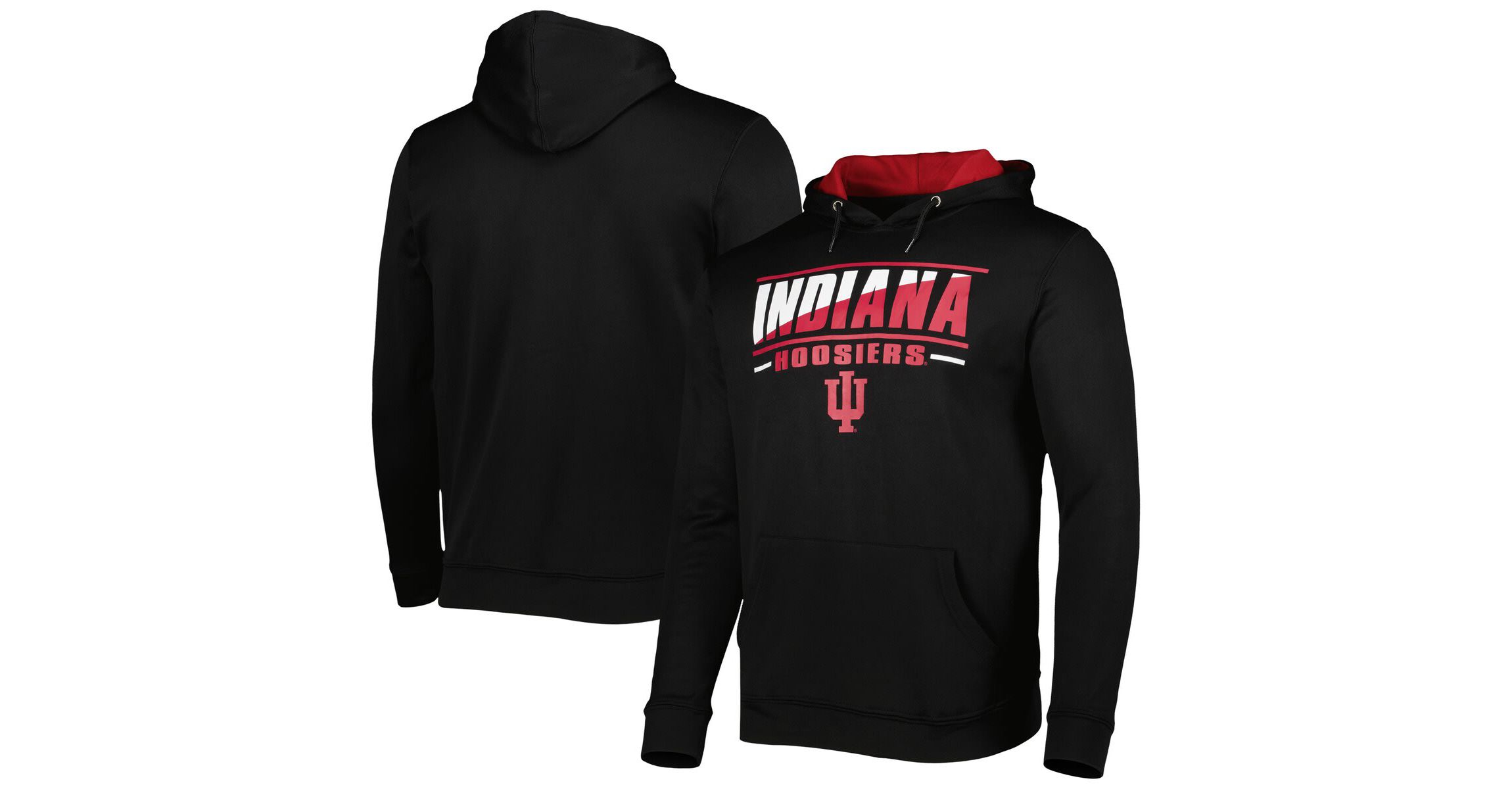 NCAA Indiana Hoosiers Slash Stack 2.0 Pullover Hoodie