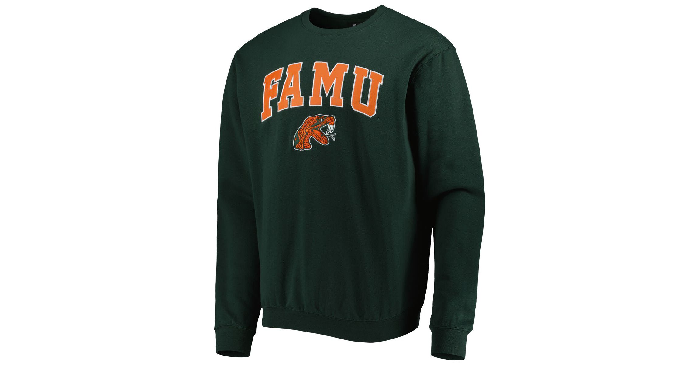 NCAA Florida A&M Rattlers Arch Over Logo Pullover Sweatshirt
