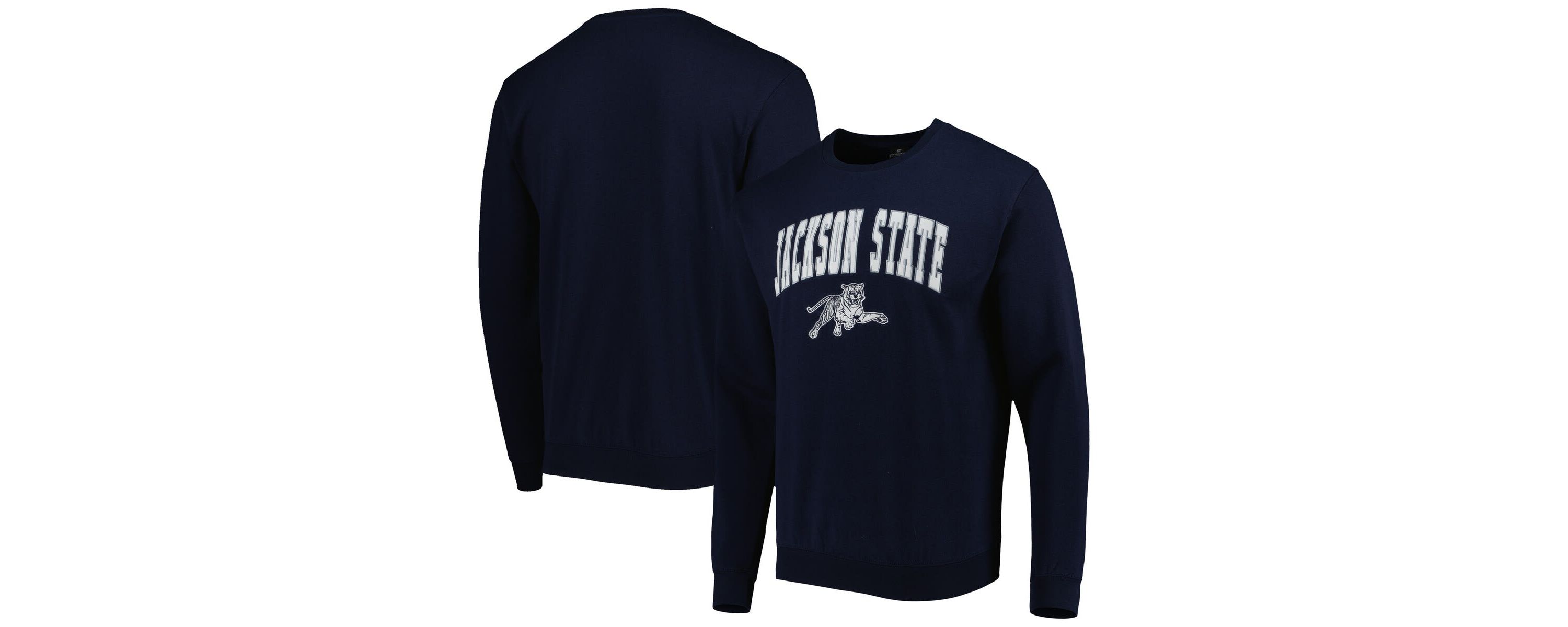 NCAA Jackson State Tigers Arch Over Logo Pullover Sweatshirt