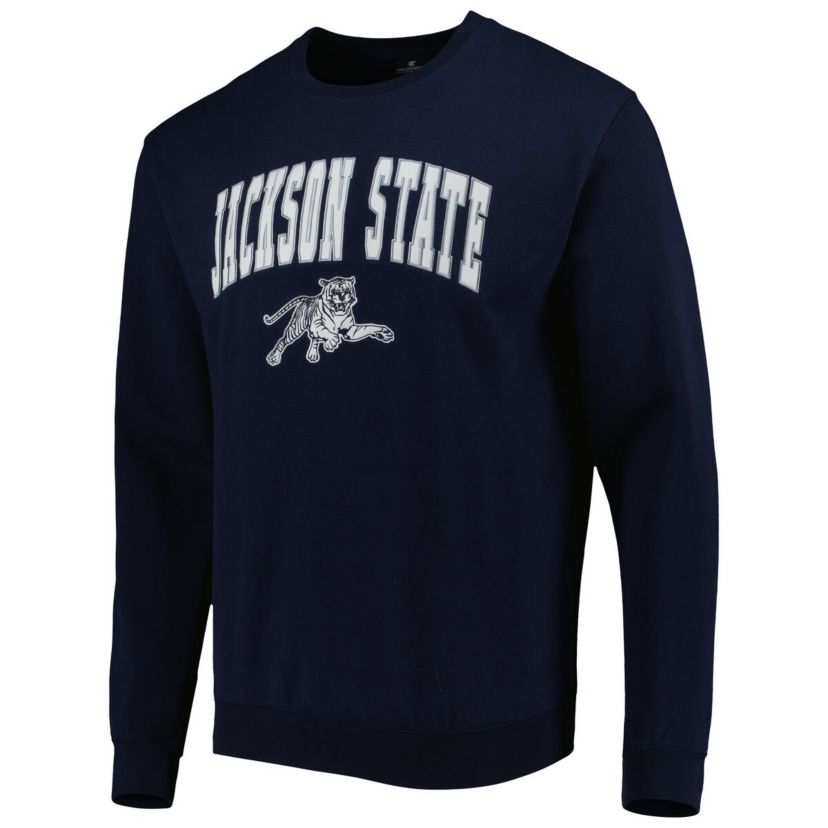 NCAA Jackson State Tigers Arch Over Logo Pullover Sweatshirt