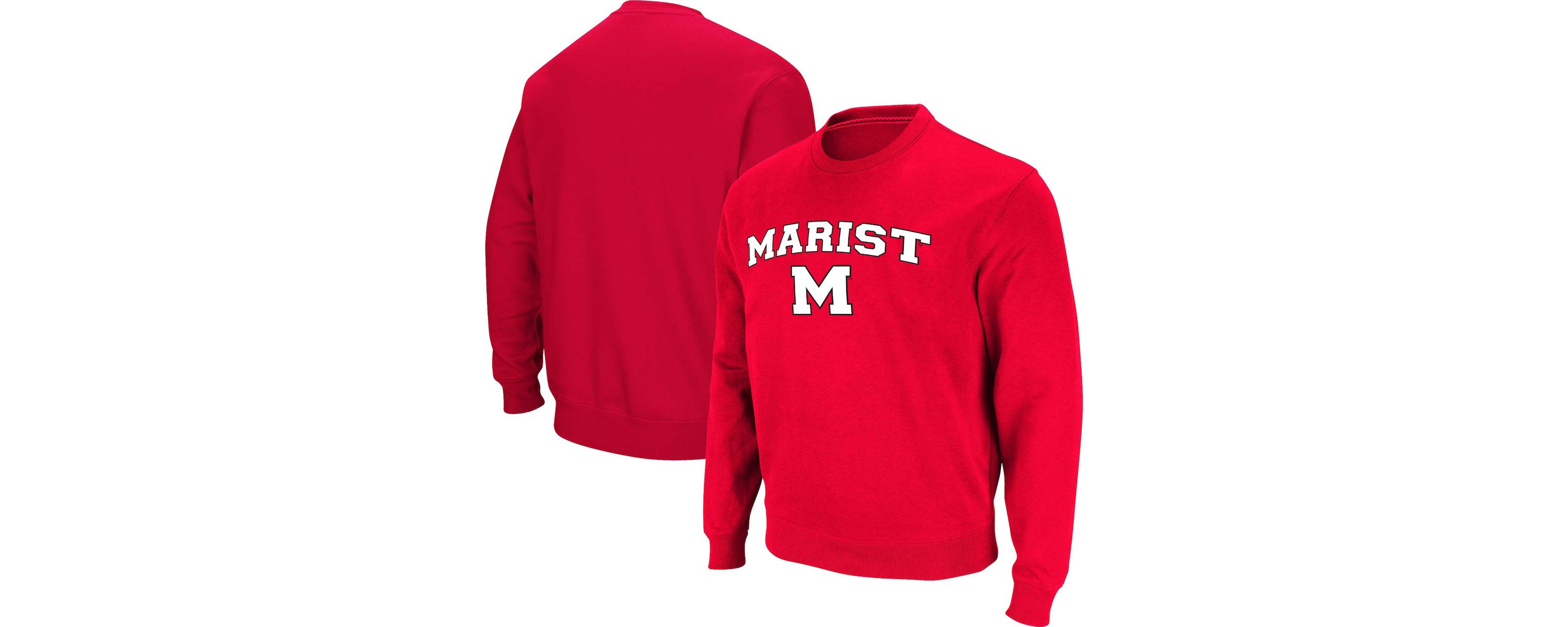 Marist Red Foxes NCAA Marist Foxes Arch Over Logo Pullover Sweatshirt