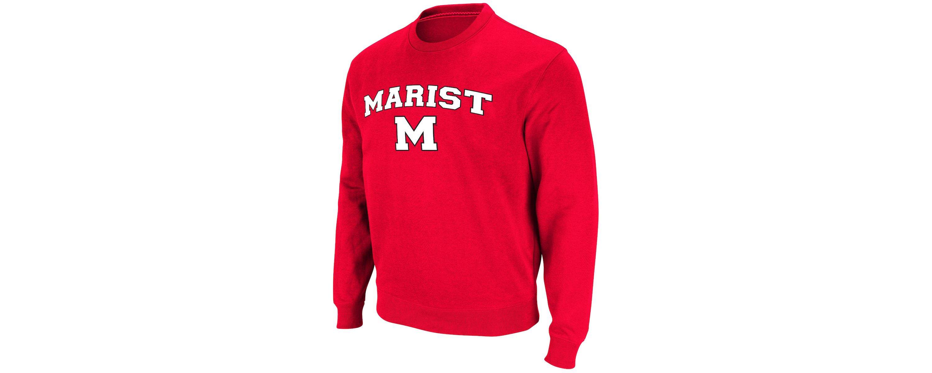 Marist Red Foxes NCAA Marist Foxes Arch Over Logo Pullover Sweatshirt