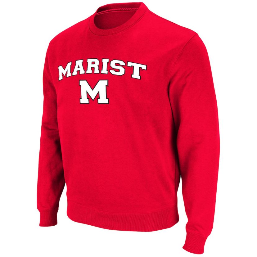 Marist Red Foxes NCAA Marist Foxes Arch Over Logo Pullover Sweatshirt
