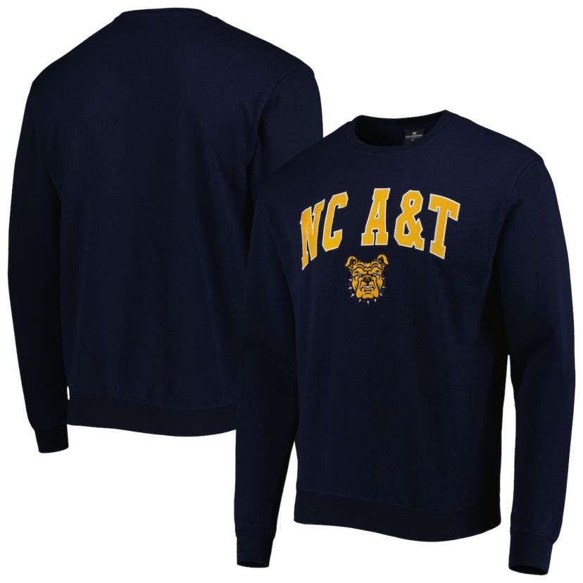 NC A&T Aggies NCAA North Carolina A&T Aggies Arch Over Logo Pullover Sweatshirt