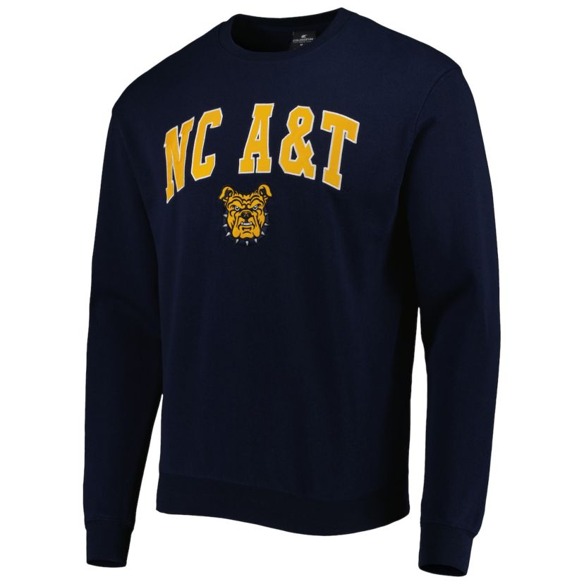 NC A&T Aggies NCAA North Carolina A&T Aggies Arch Over Logo Pullover Sweatshirt