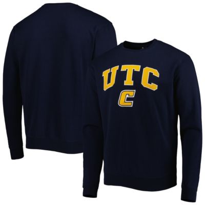 Colosseum Men's NCAA Tennessee Chattanooga Mocs Arch Over Logo Pullover Sweatshirt, Navy Blue, XL