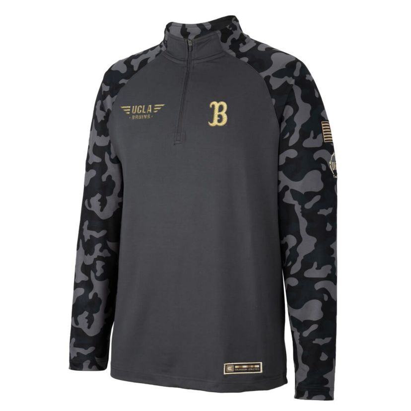 NCAA UCLA Bruins OHT Military Appreciation Long Range Raglan Quarter-Zip Jacket