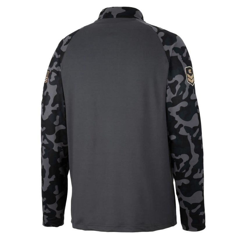 NCAA Villanova Wildcats OHT Military Appreciation Long Range Raglan Quarter-Zip Jacket