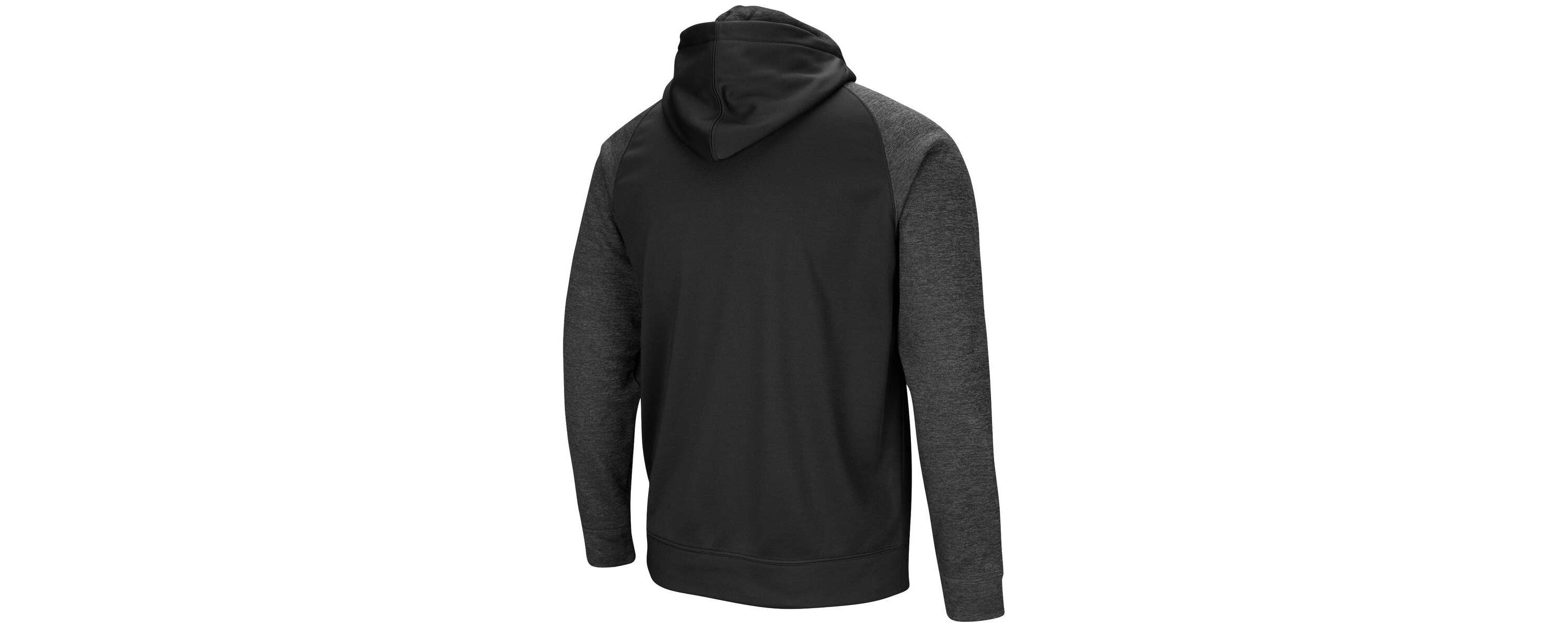 Connecticut Huskies NCAA UConn Huskies Blackout 3.0 Tonal Raglan Full-Zip Hoodie