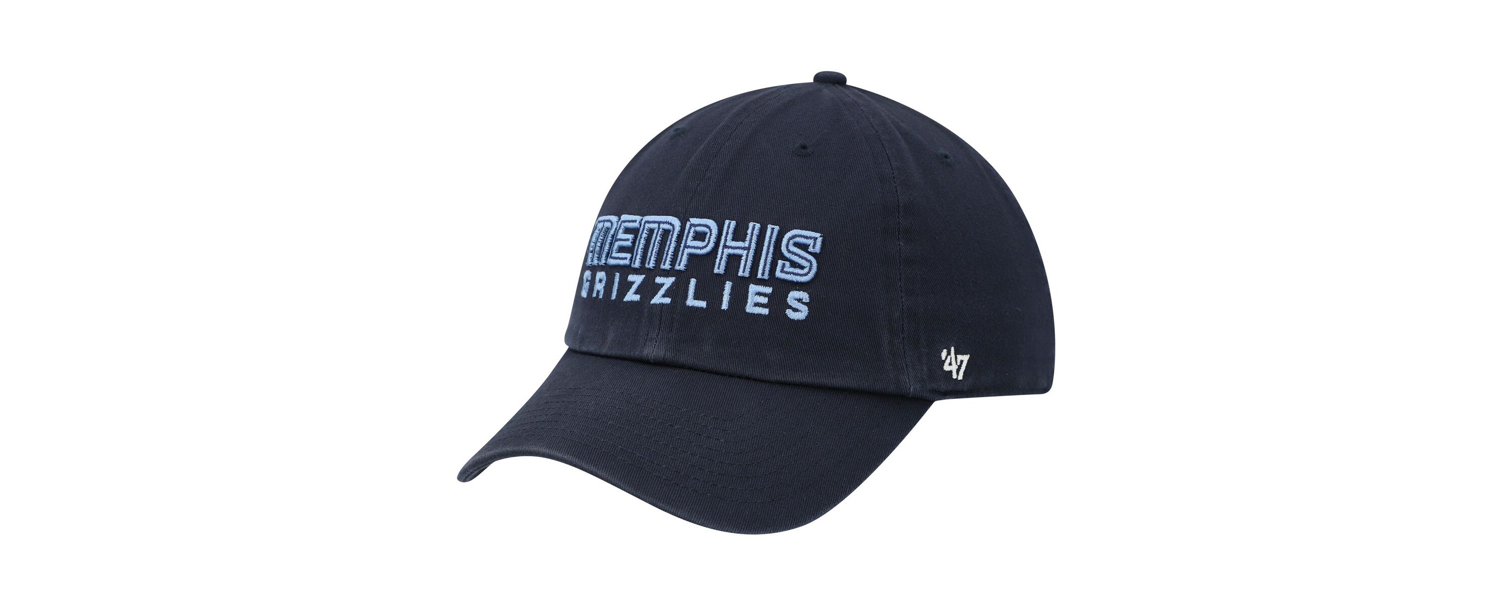 NBA Memphis Grizzlies Clean Up Wordmark Adjustable Hat