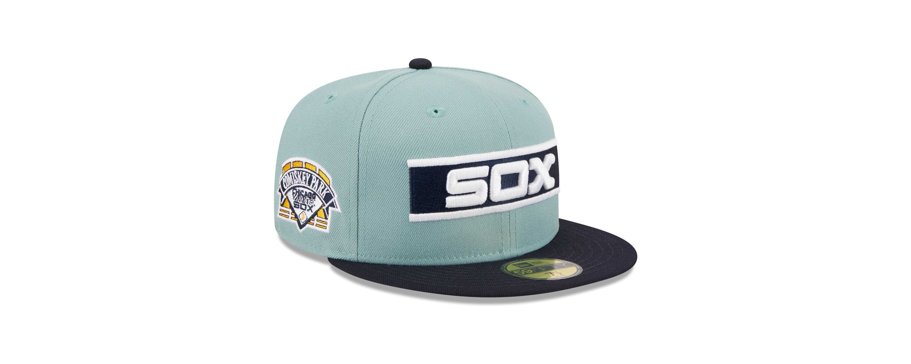 Chicago White Sox MLB Light Blue/Navy Chicago Sox Beach Kiss 59FIFTY Fitted Hat