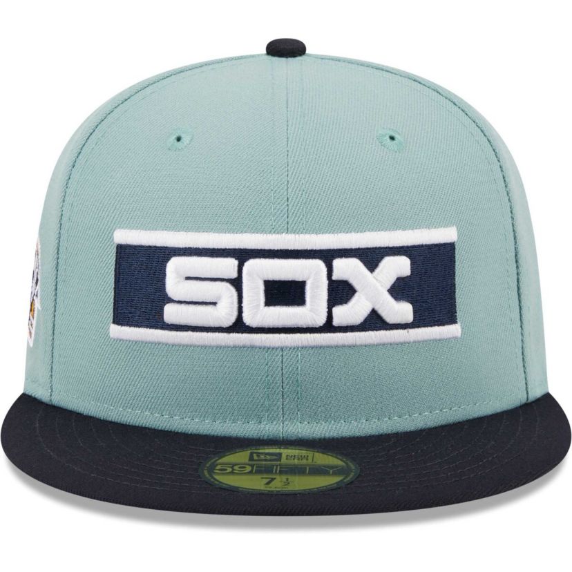 Chicago White Sox MLB Light Blue/Navy Chicago Sox Beach Kiss 59FIFTY Fitted Hat