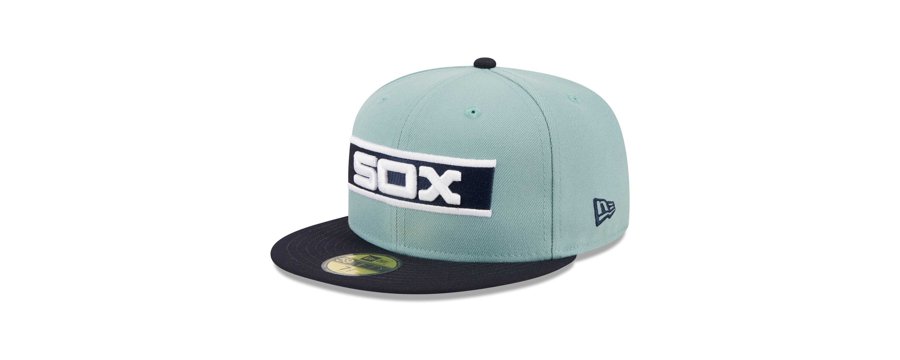 Chicago White Sox MLB Light Blue/Navy Chicago Sox Beach Kiss 59FIFTY Fitted Hat