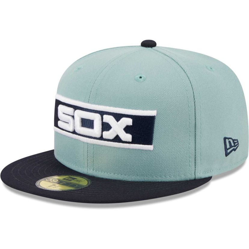 Chicago White Sox MLB Light Blue/Navy Chicago Sox Beach Kiss 59FIFTY Fitted Hat