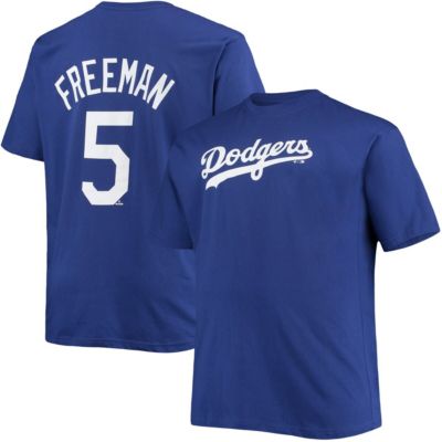 Men's MLB Fanatics Freddie Freeman Los Angeles Dodgers Big & Tall Name & Number T-Shirt, XL Tall